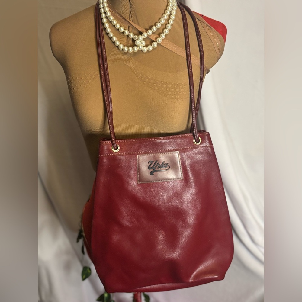 Upla Paris Red Leather Shoulder Bag